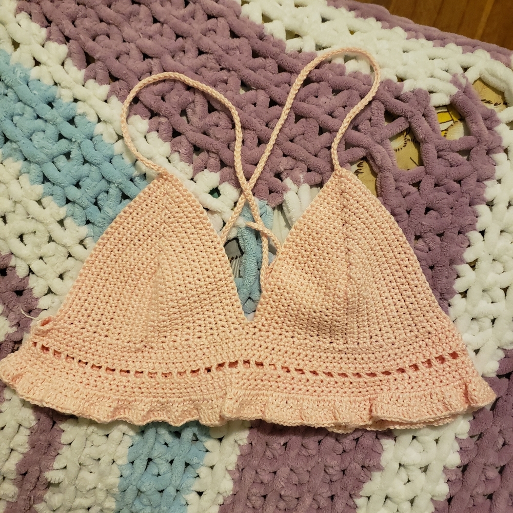 Handmade crochet bralette